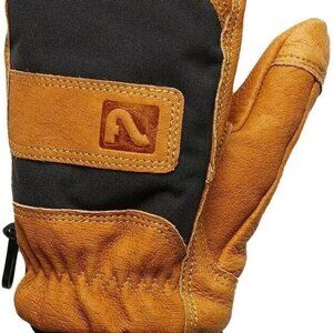 Flylow Unicorn Mitten Insulated Waterproof Ski Snowboard Gloves natural/black M